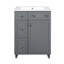 Meuble-lavabo 24 po avec lavabo en céramique, 2 tiroirs, 1 porte à fermeture en douceur-115672431-115672433