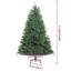Artificial Hinged Christmas Tree Green PVC and Metal-945852413