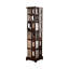 Bibliothèque rotative en bois massif Nut-Brown