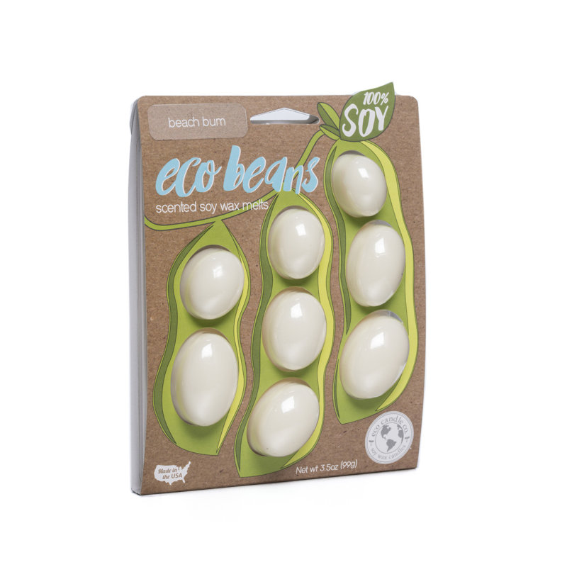 Fond de cire sans flamme Beach Bum avec support en plastique