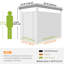 5 ft. W x 8 ft. D Galvanised Steel Garden Storage Shed