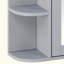 Armoire de rangement murale de salle de bain avec miroir, armoire à pharmacie avec tablette en bois réglable et portes, armoires de rangement montées avec 6 tablettes ouvertes-1813798309