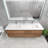Azden 70.6" Wall-Mounted Double Bathroom Vanity Set-907666606