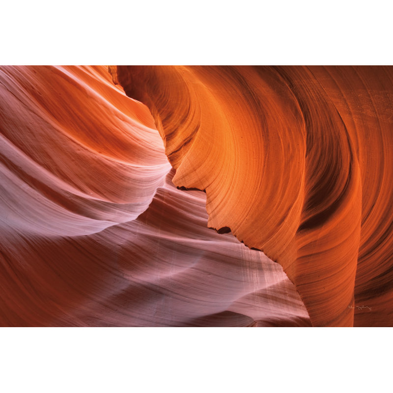 «Lower Antelope Canyon VI» par Alan Majchrowicz, reproduction d'art sur toile tendue, H 8 po x l 12 po, Non