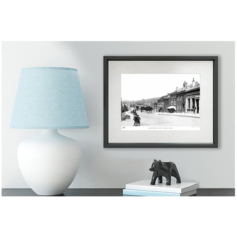 Bridport, West Street 1902 by Francis Frith - Single Picture Frame Print, 28cm H x 36cm W x 2.3cm D