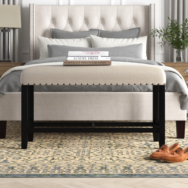 Banc rembourré Adler, Cream