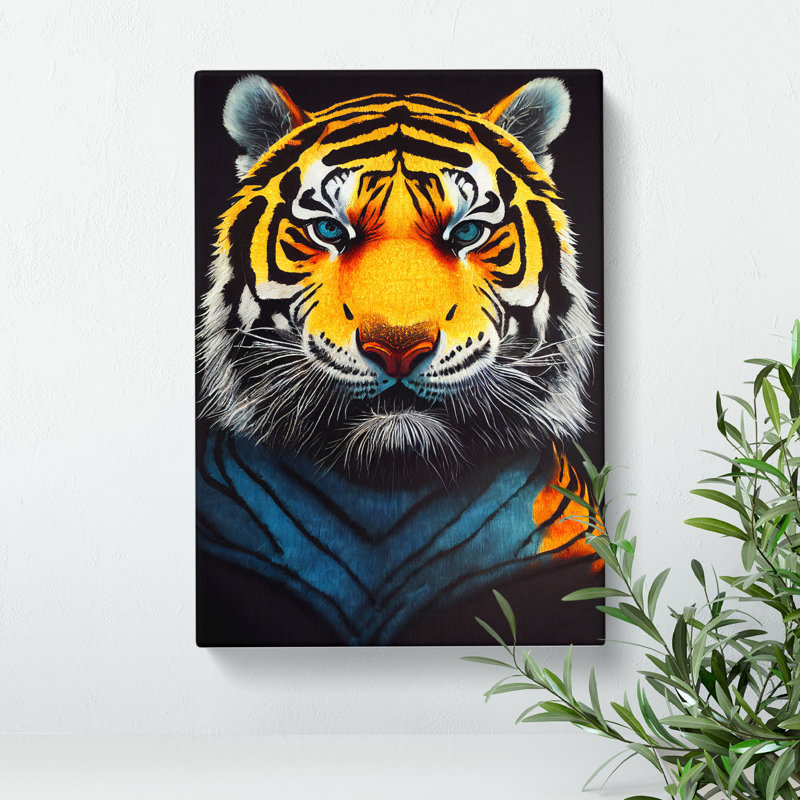 Majestic Tiger - Wrapped Canvas, 50cm H x 35cm W x 3cm D