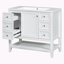 Meuble-lavabo simple 36 po avec plateau en céramique Oddvin-1619397068