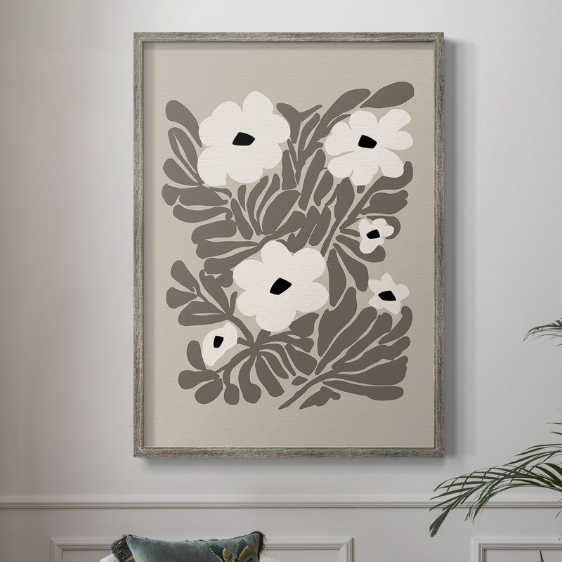 Matisse CC XXXVI, reproduction encadrée - bois massif, Vintage Silver, H 21 po x l 17 po