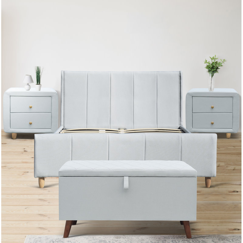 Graziano Solid Wood Piece Bedroom Set