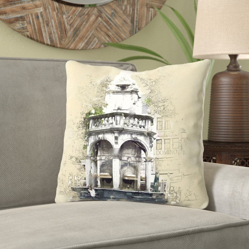 Coussin décoratif Kirree, Microsuède, Intérieur 
