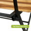 Chaise de patio pliante avec coussin