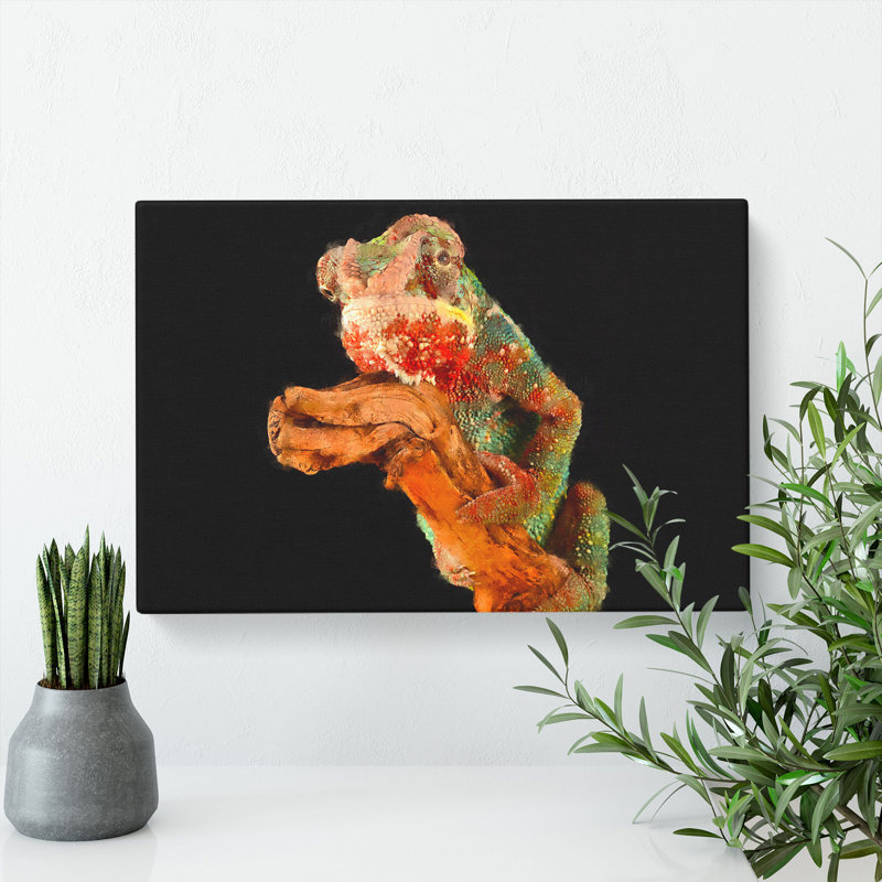 Chameleon - Wrapped Canvas, 35cm H x 50cm W x 3cm D