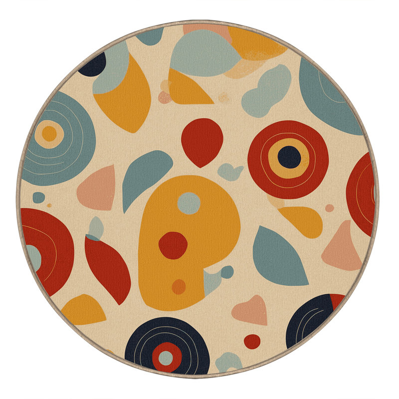 Dynamic Ripple Rug, Round 4'