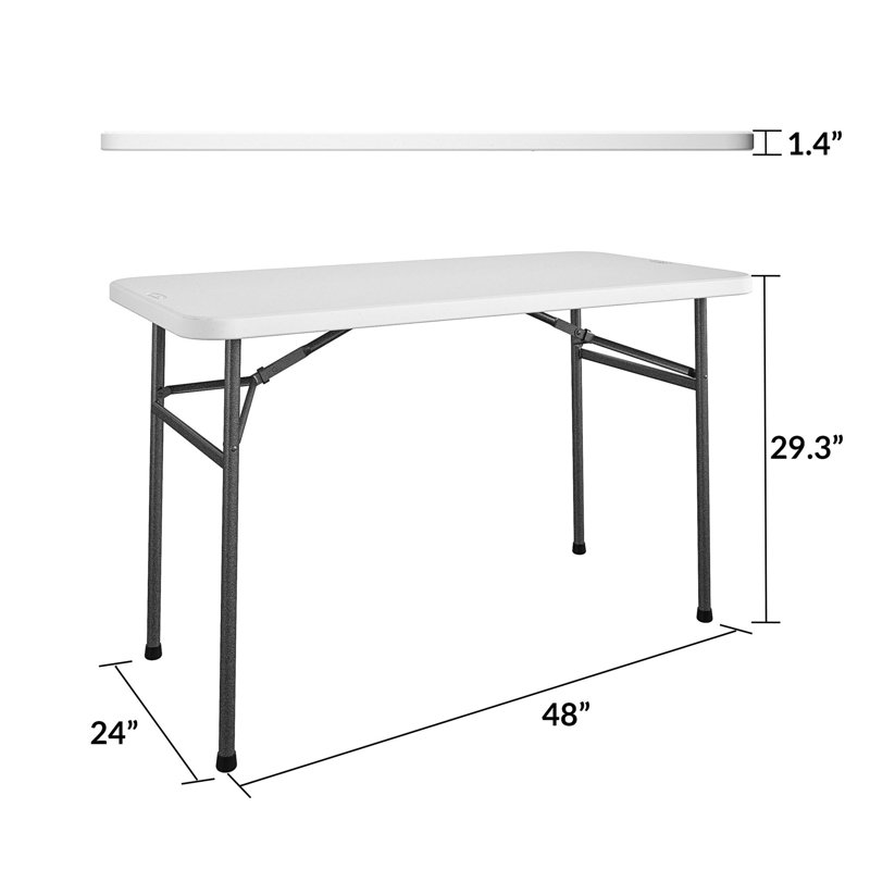 COSCO 4 ft. Straight Folding Utility Table