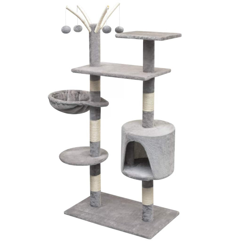 Amerina Cat Tree, 96 cm x 35 cm x 125 cm, Grey