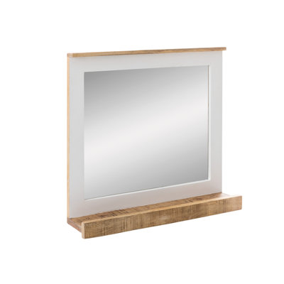 Tyree Wood Flat Wall Mirror