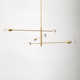 3 Light Metal Sputnik Chandelier