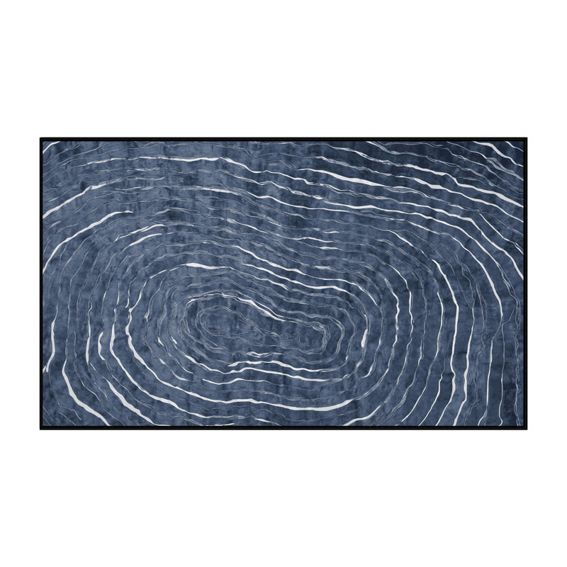 Machine Washable Gray Area Rug, Rectangle 5' x 7'