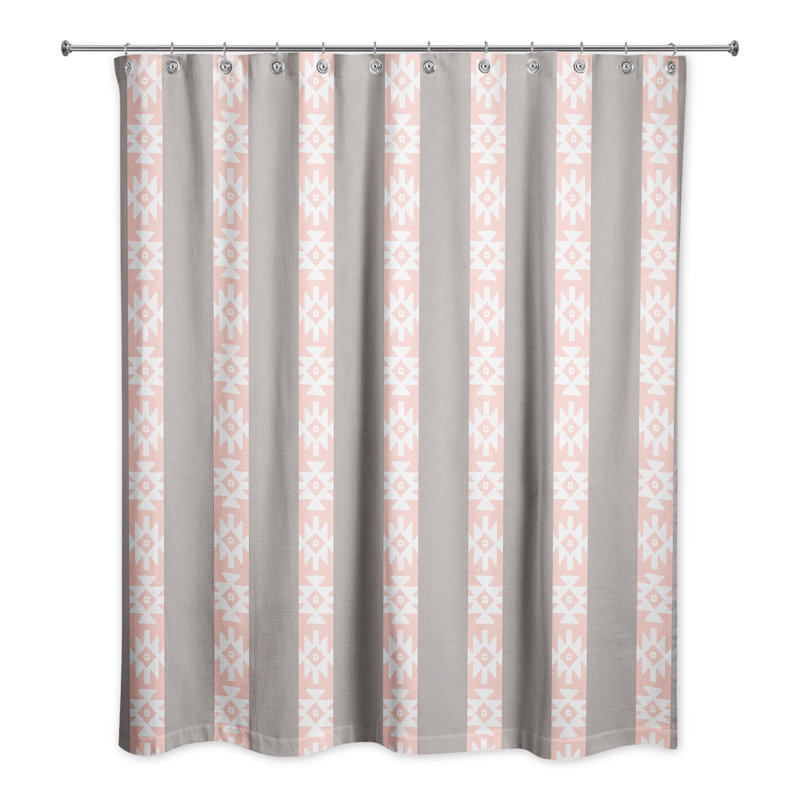 Rideau de douche simple Southwestern, Gris