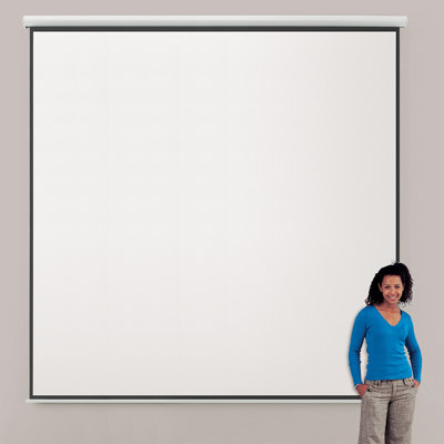 Eyeline White Electric Projection Screen