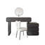Coiffeuse avec miroir lumineux, 5 tiroirs, 1 chaise