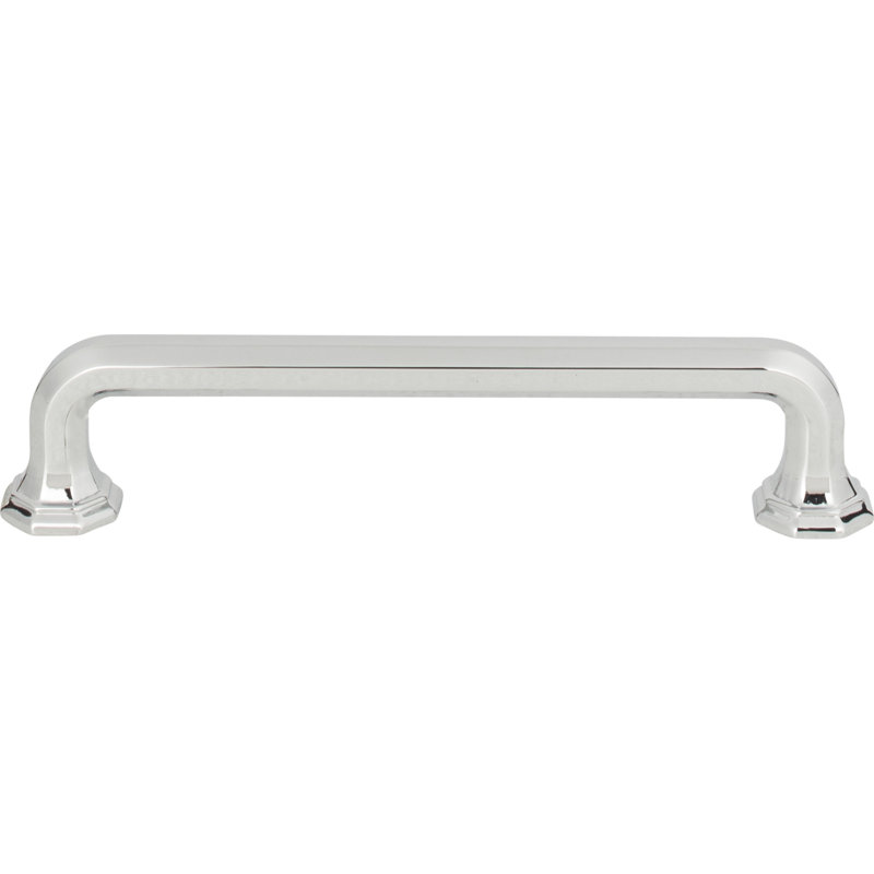 Polished Chrome Traditional Bar Handle with Mounting Hardware