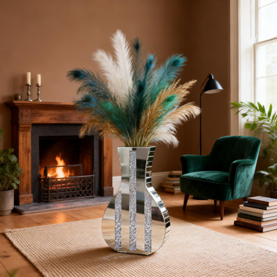 Handmade Crystal Glass Floor Vase