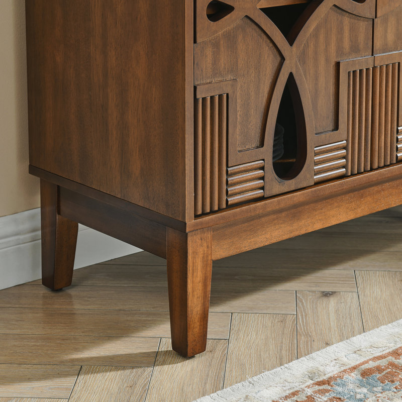 Buffet 60,5 "Mid-Century, console multimédia, Brown