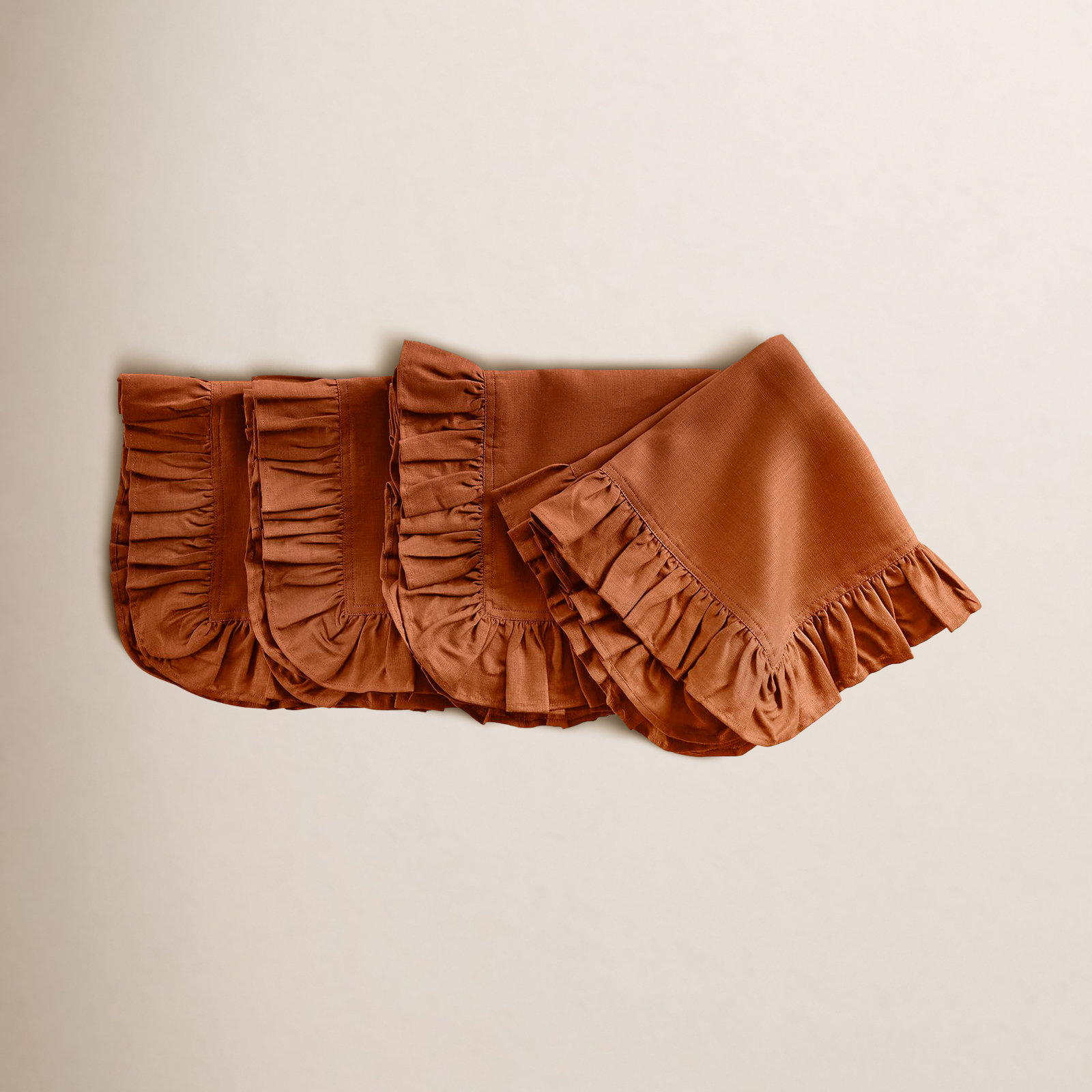 100% Linen Napkin, Cinnamon