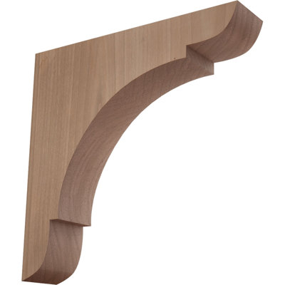 1 3/4"W x 8"D x 8"H Medium Olympic Wood Bracket, Cherry (2-Pack)