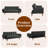 75" Convertible Sleeper Sofa Bed, Reclining Futon Couch, Folding Small Loveseat Couches For Living Room,Office,Apartment-396179529