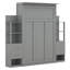 Lit escamotable double avec tablettes Campden-1439145130