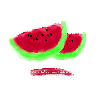 Watermelon Party - peinture sur toile tendue