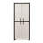 Heavy Duty Large Storage Cabinet with 2 Doors, Beige/Espresso