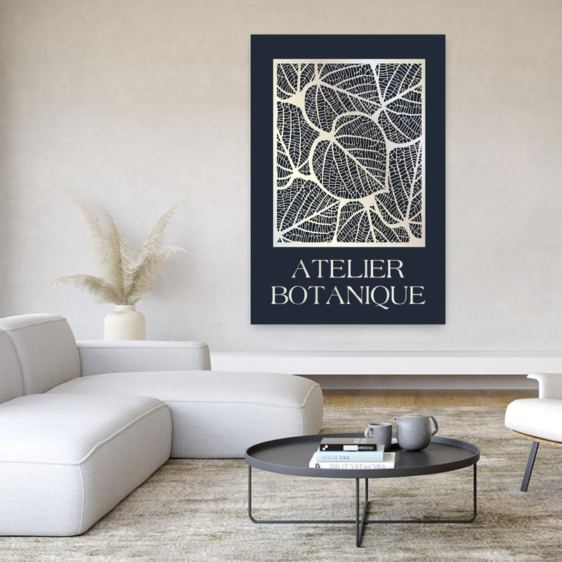Atelier Botanique, art contemporain abstrait, H 60 po x l 40 po