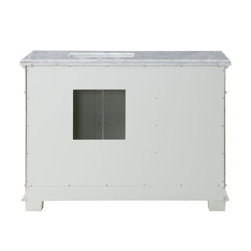 Merrimack 48" W x 22.5" D x 36" H Single Bathroom Vanity, White