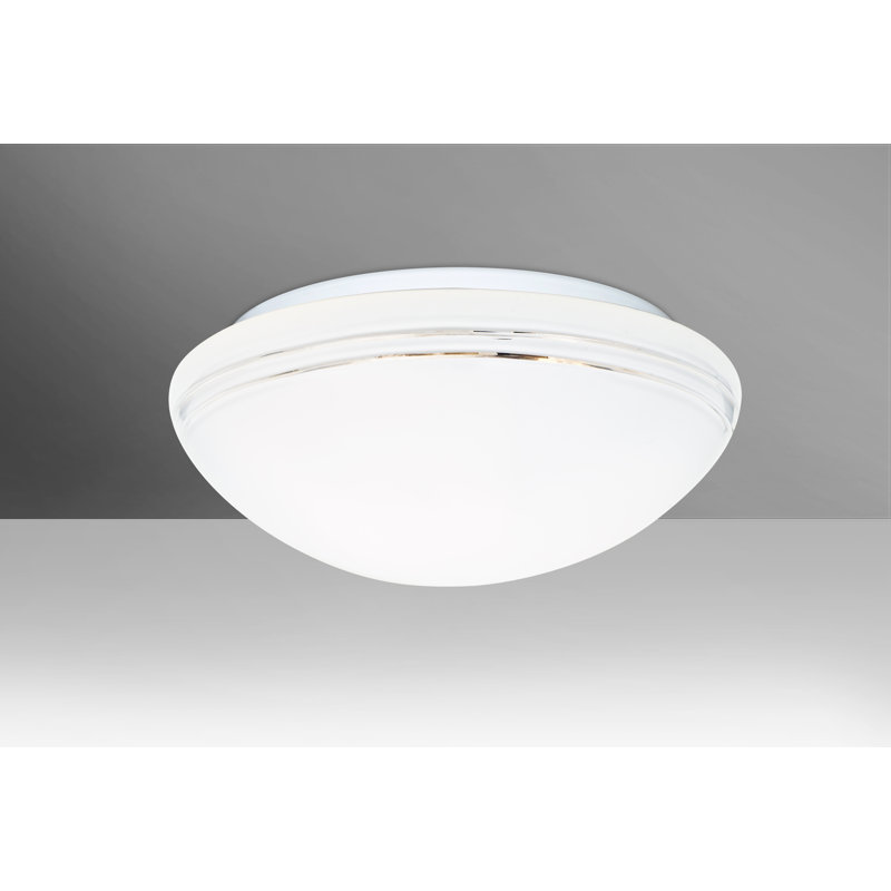 Bowmin White 2 - Bulb Outdoor Flush Mount, LED