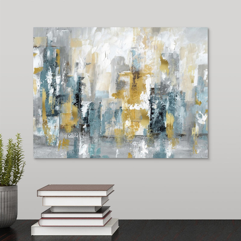 'City Views II' Print, 12" H X 16" W x 1.5" D, Wrapped Canvas, No Frame
