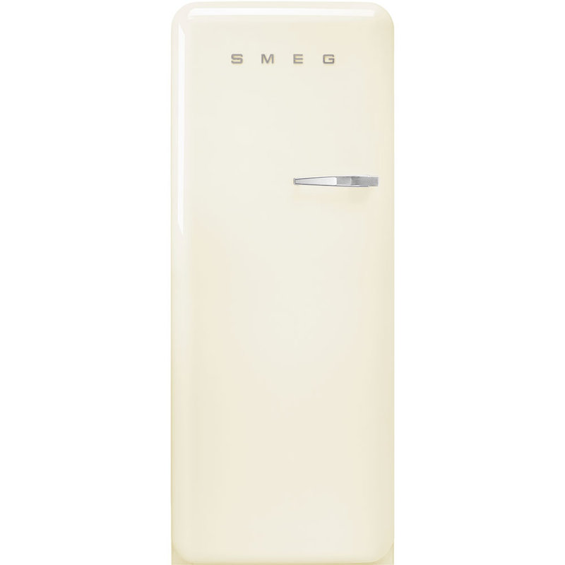 SMEG 50s Style 24'' Top Freezer 9.92 cu. ft. Refrigerator, Left, Cream