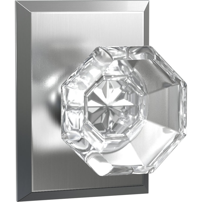 Bouton de porte traditionnel sans clé intelligent, Nickel satiné