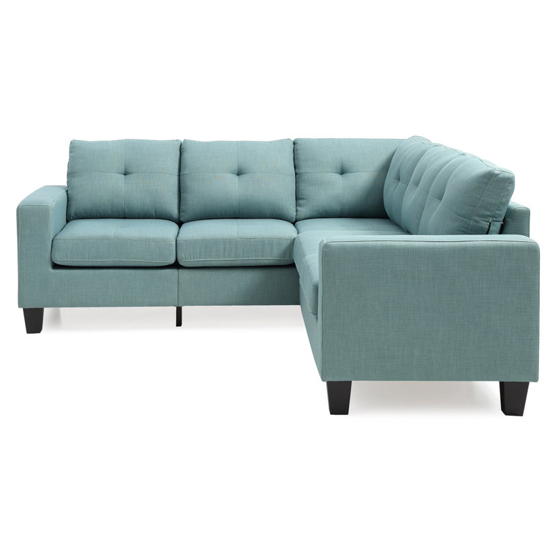 Canapé modulaire pour salon Furniture, Mélange de lin bleu sarcelle