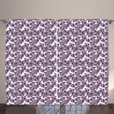 Philomena Polyester Semi Sheer Curtain Pair