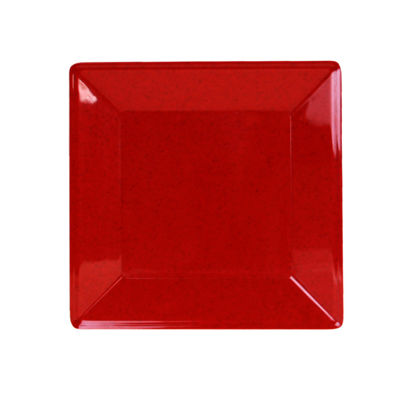 Thunder Group Inc. Passion Melamine Platter, 0.43" H x 4" W x 4" D, Red