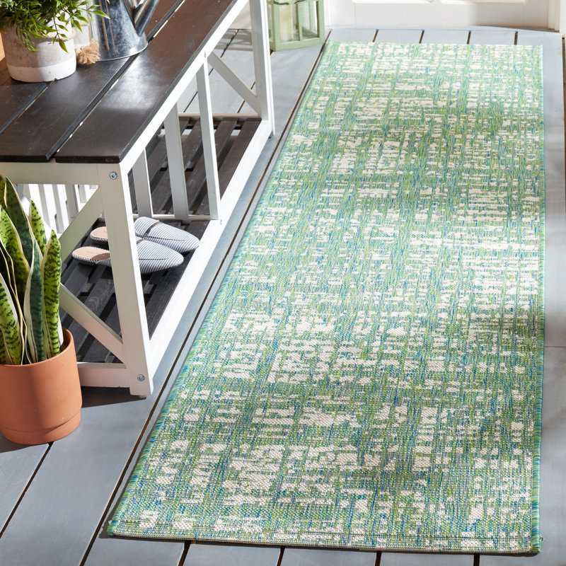 Lovise Performance Abstract Indoor/Outdoor Area Rug, Runner 2'3" x 8'