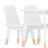 Kids 4-Piece Wood Seating Set With Table, 2 Chairs, And Bench Seat For 2-1555409702