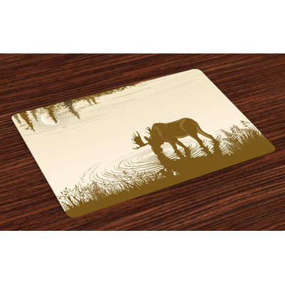 Morris Animal Lake River Forest Wild Placemat