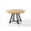 Ensemble de table de salle à manger ronde 47 "avec chaises rembourrées Tate