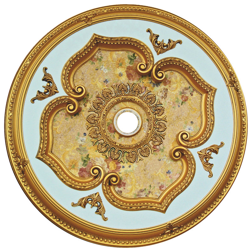 Motif floral rond rond 43 po