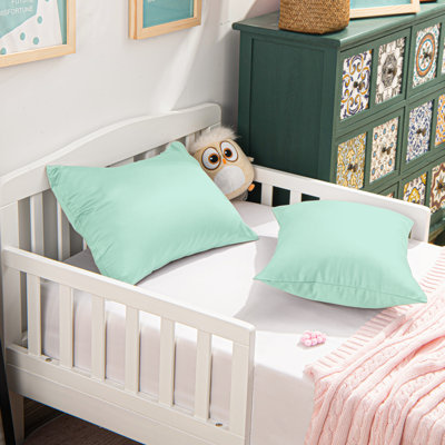 Toddler Pillowcases, Zippered Silk Satin 13x18 Pillowcases - NTBAY